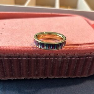Kendra Scott Gold Ring with Multicolor Inlay